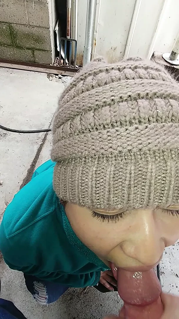 18 Year Old First Cum Swallow Fucked Outside