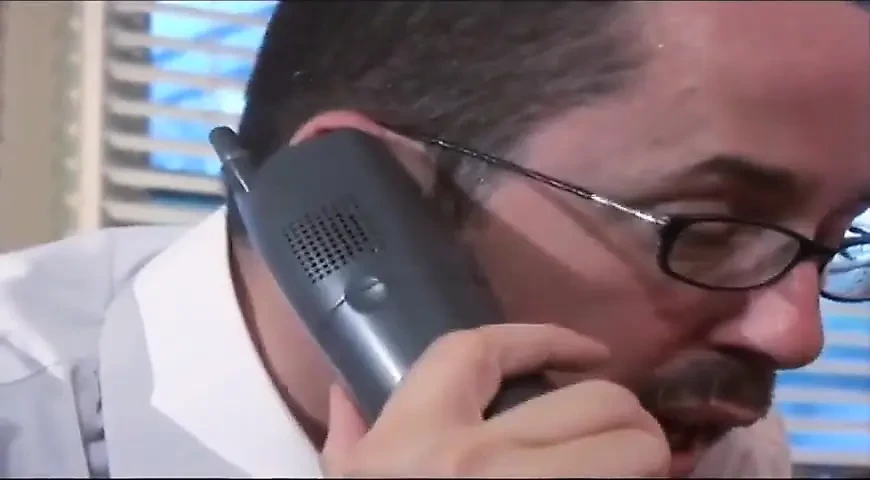 Horny redhead gives blowjob and fuck her boss