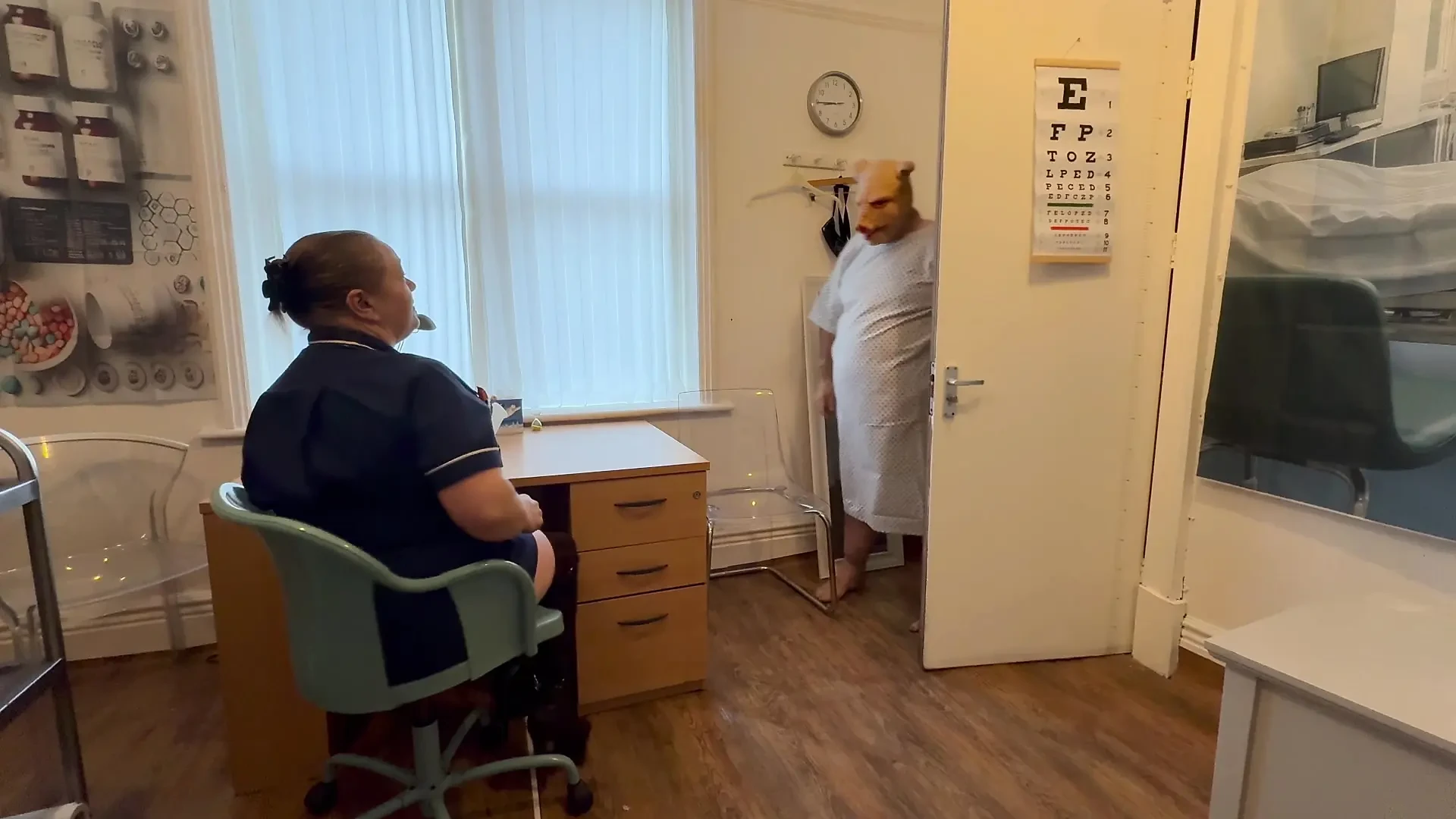 Matron Satana and Patient Piggy