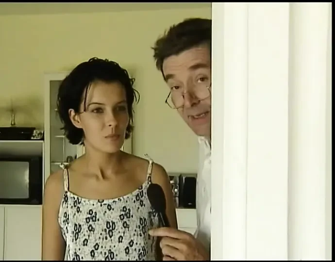 Shy and a Little Nervous Before the First Shoot: Cute, Hairy and Very Narrow Tits!