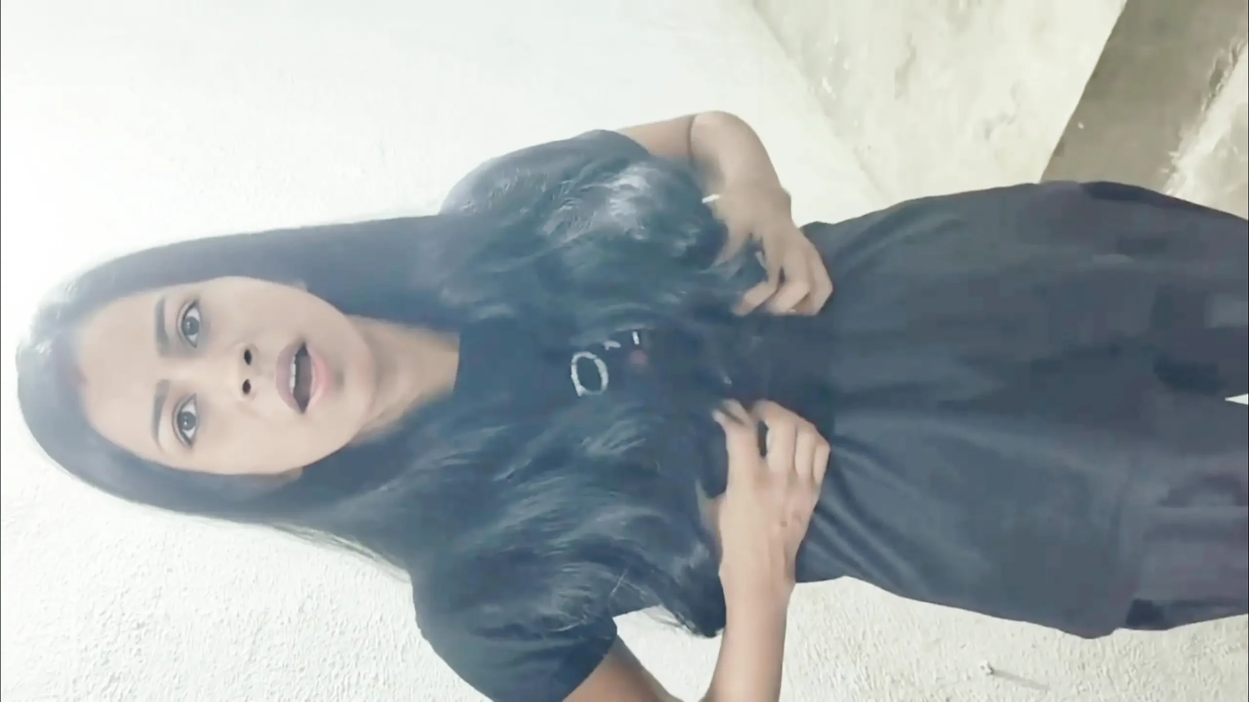 Self Fucking in Bathroom