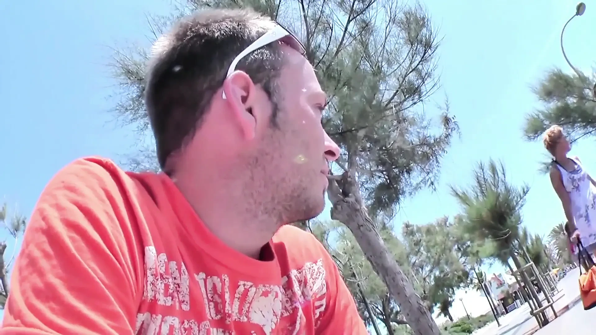 Big ass brunette teen is picked up from the beach for filming first sex with a stranger