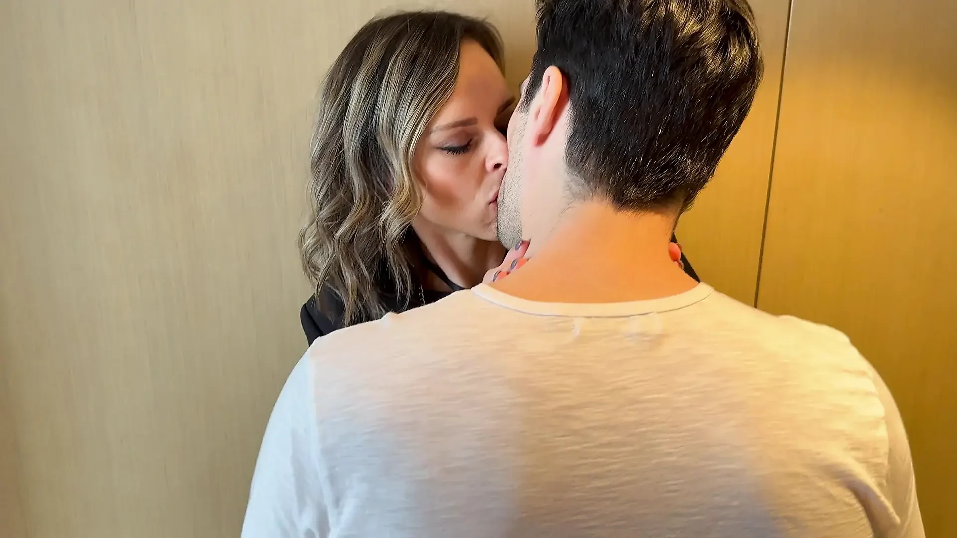 Wife Fucks Two Cocks After Night Out Before Being Covered in Cum / Hotwife