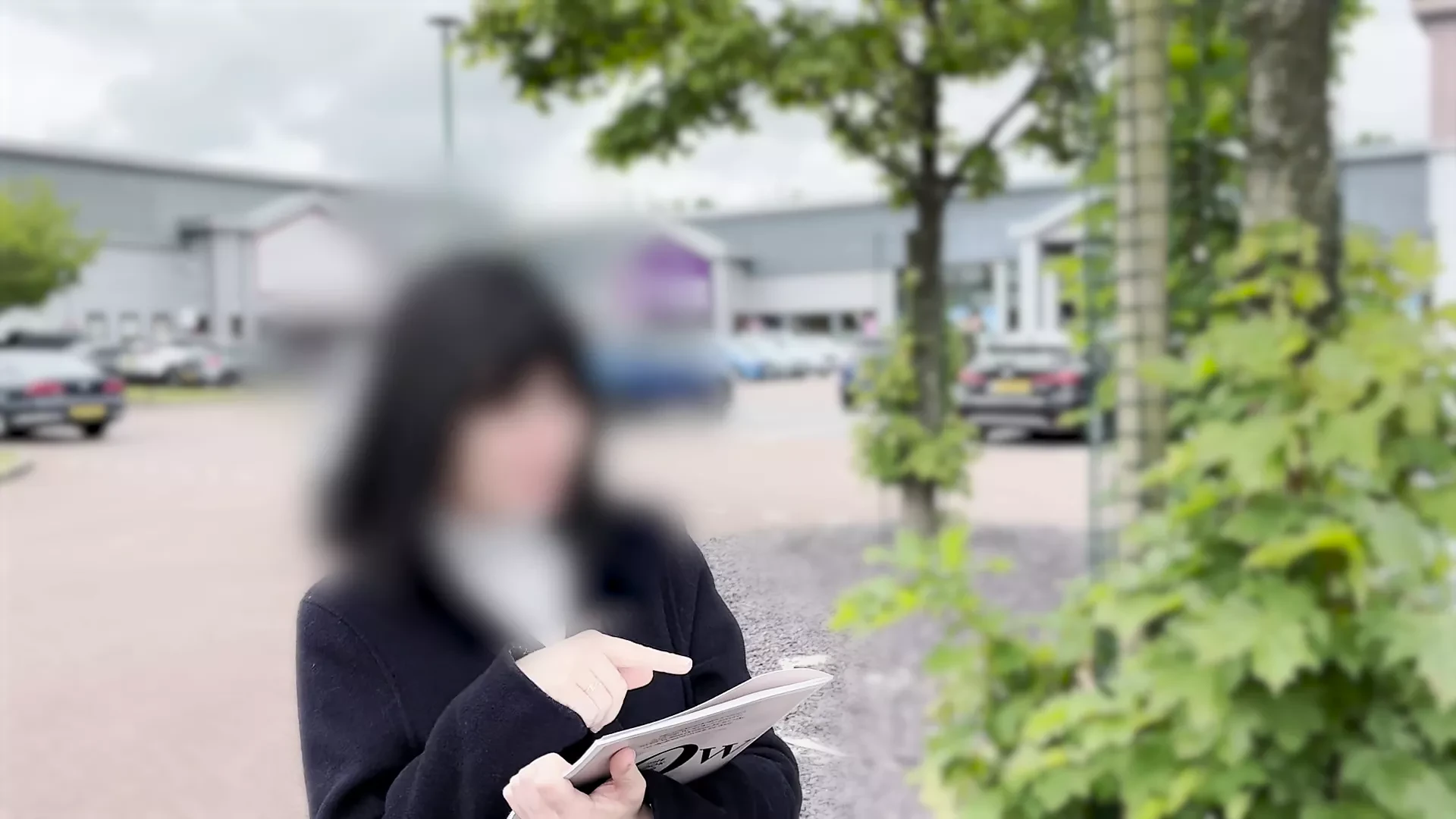 Street interview. Real stranger girl answers intimate questions and gets tricked into masturbation on camera