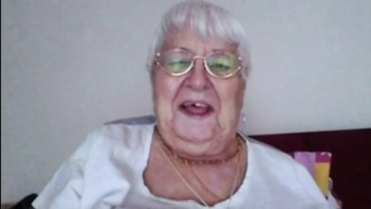 Granny Barbara is showing her sexy fat ass