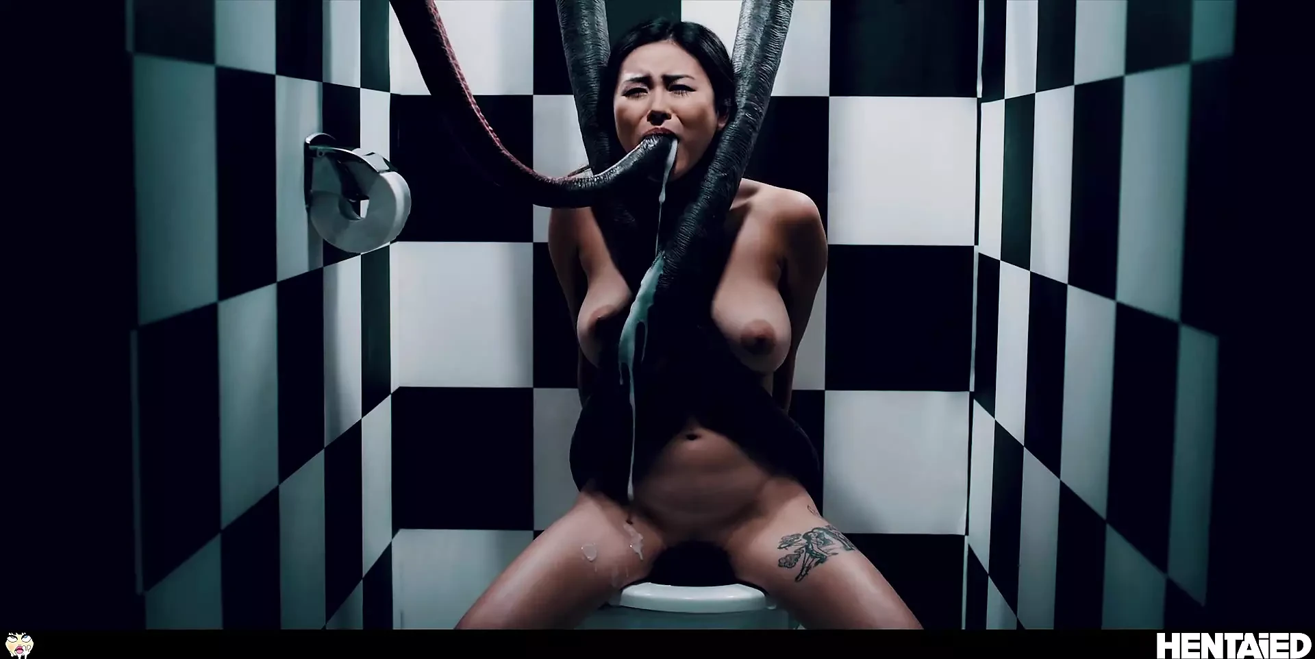 Real Life Hentai – Rae Lil Black is Face fucked and creampied big time