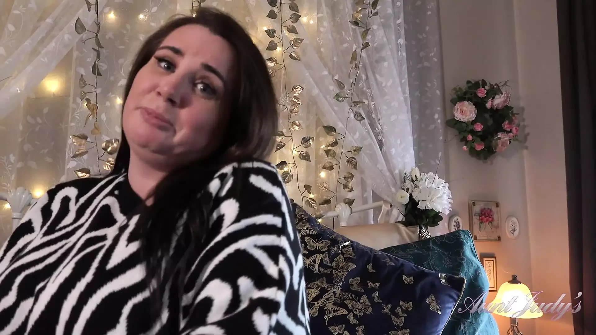 Auntjudys – Your Busty Stepmom Mrs. Fluffy Sucks Your Cock and Lets You Fuck Her (pov)