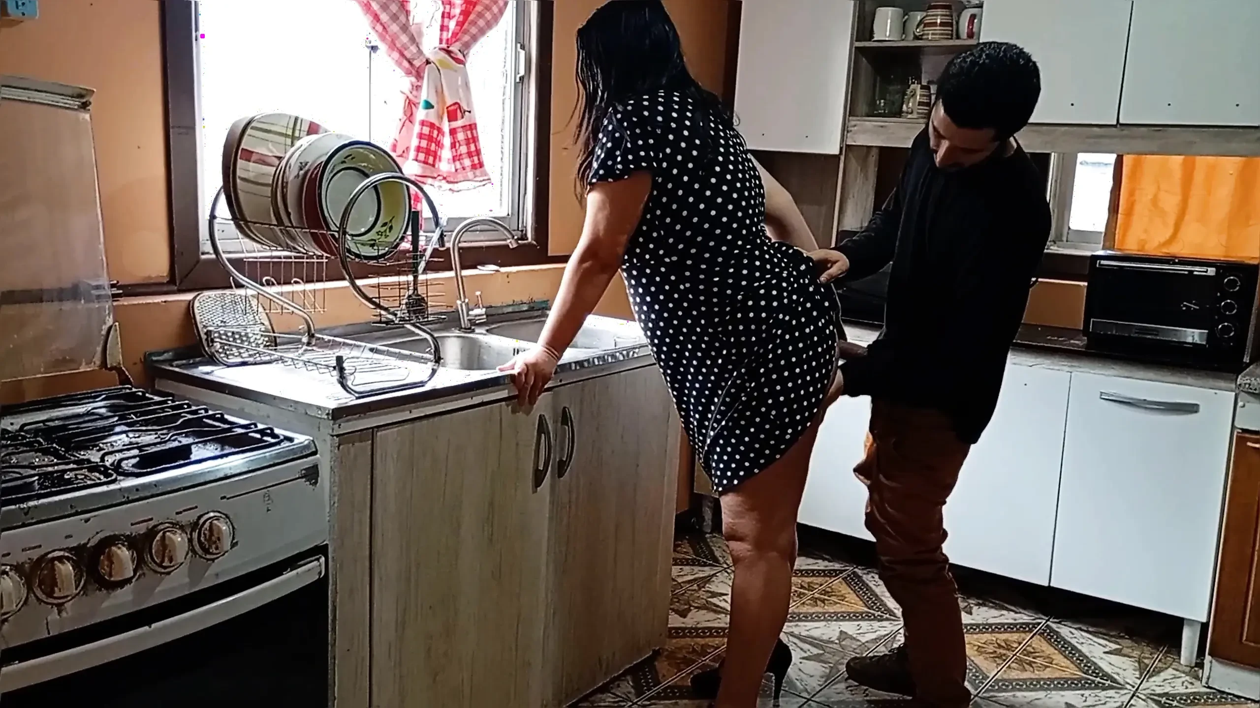 What would you do if you caught your stepmother fucking her stepnephew in the kitchen? Would you accuse her of infidelity?