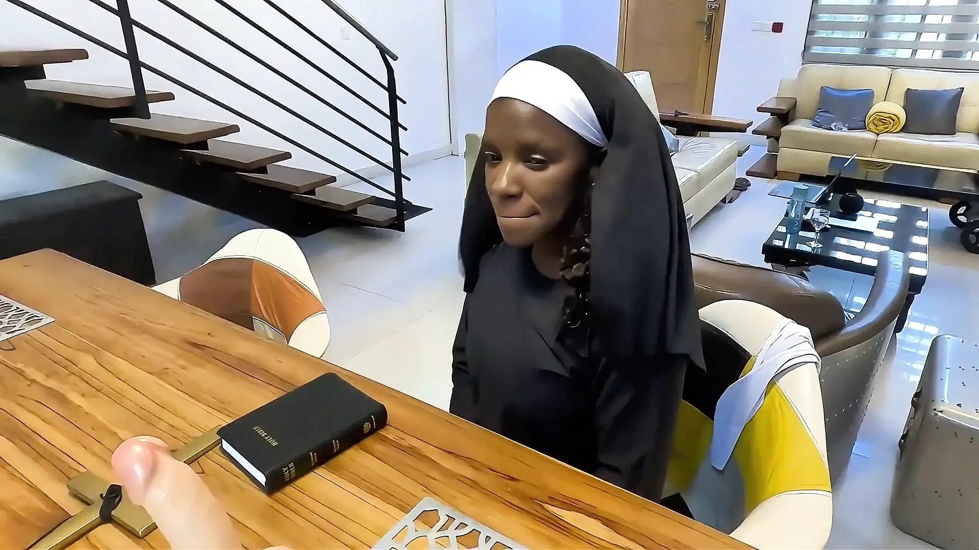 Young Nun Gets Fucked for the First Time by Her Stepdad