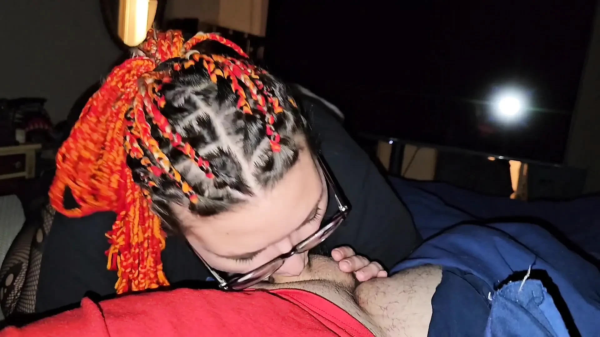 Waking him up in middle of the night bj