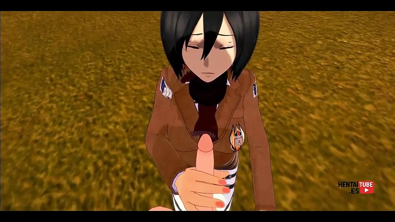 Shingeki No Kyojin Hentai – Mikasa Jerks off Eren, and Then He Fucks Her – Asian Japanese Manga Anime Hentai 3D Porn