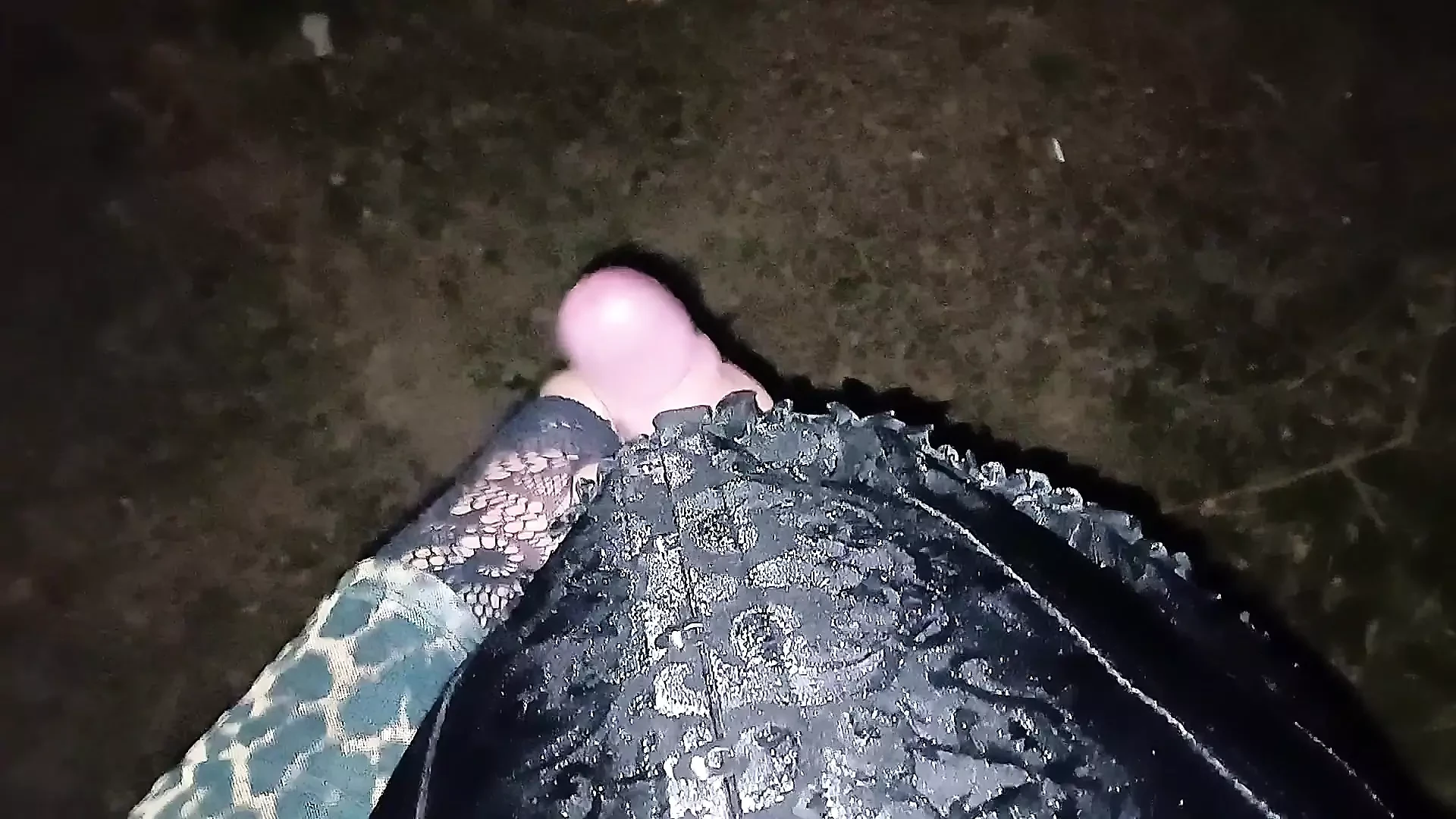 MistressLeo seducing and pegging her sissy slut outdoor while dogging