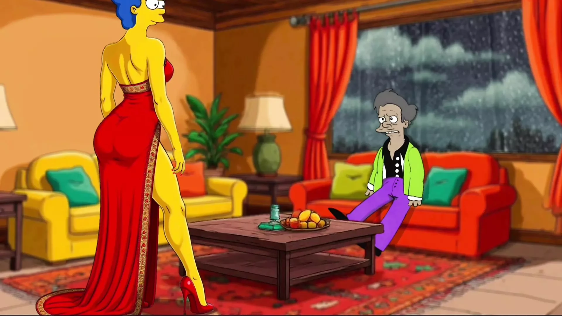 Indian Storm :  The Farting Milf / Cartoon for adults / porn parody / Simpson Parody / Fart fetish