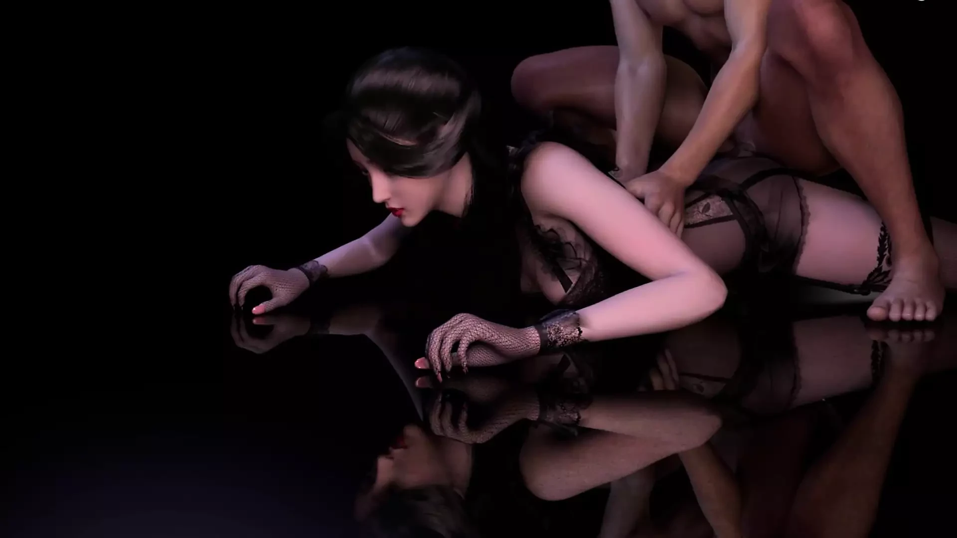 3D Big Boobs Slut Wearing Sexy Lingerie Got Cheating with Big Cock