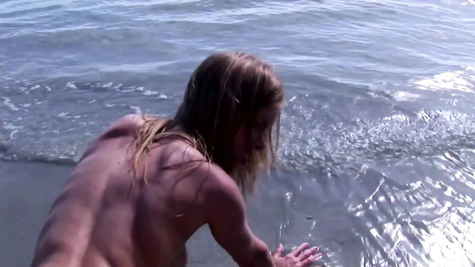 Adorable teen with big boobs fucked at the beach