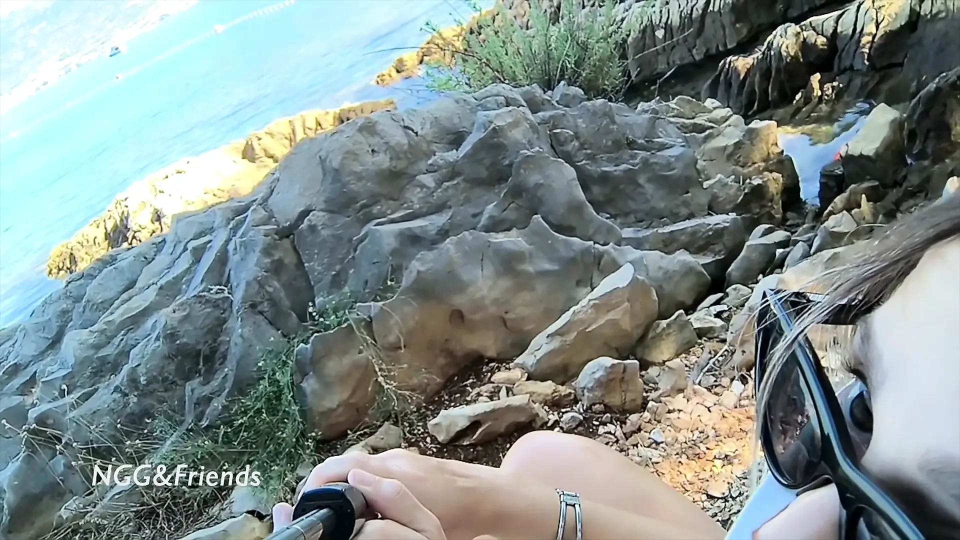 Naked at non nude Beach