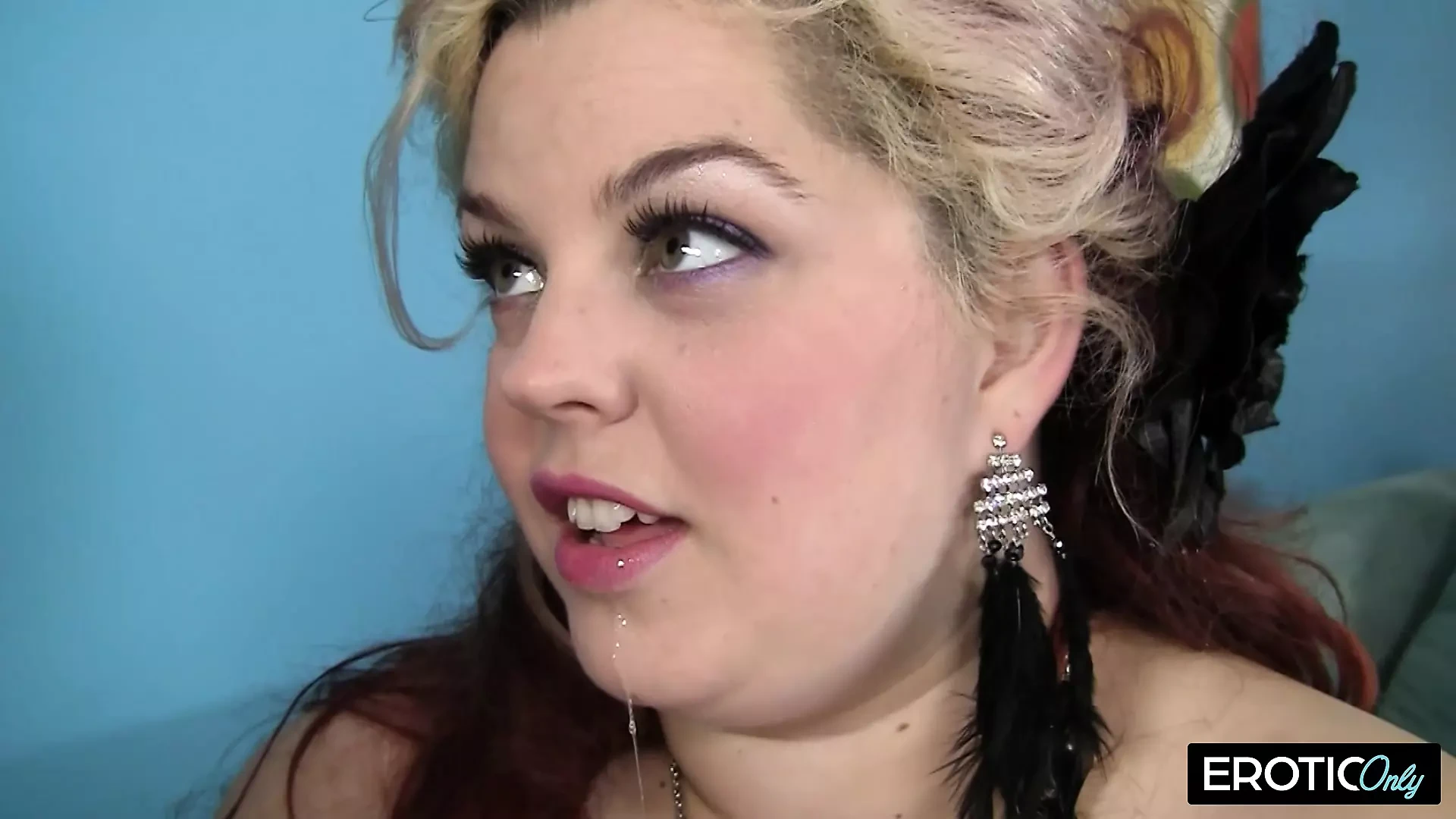 Huge BBW gets brutally stuffed in all her fat holes.