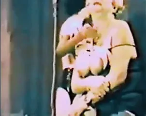 Vintage Granny BDSM (colour enhanced)