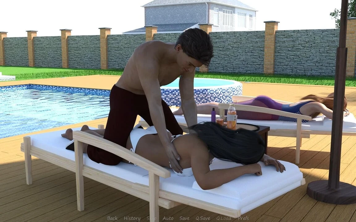 My Stepbrother’s Wife #28 John Touched Bella’s Boobs While Applying Sunscreen