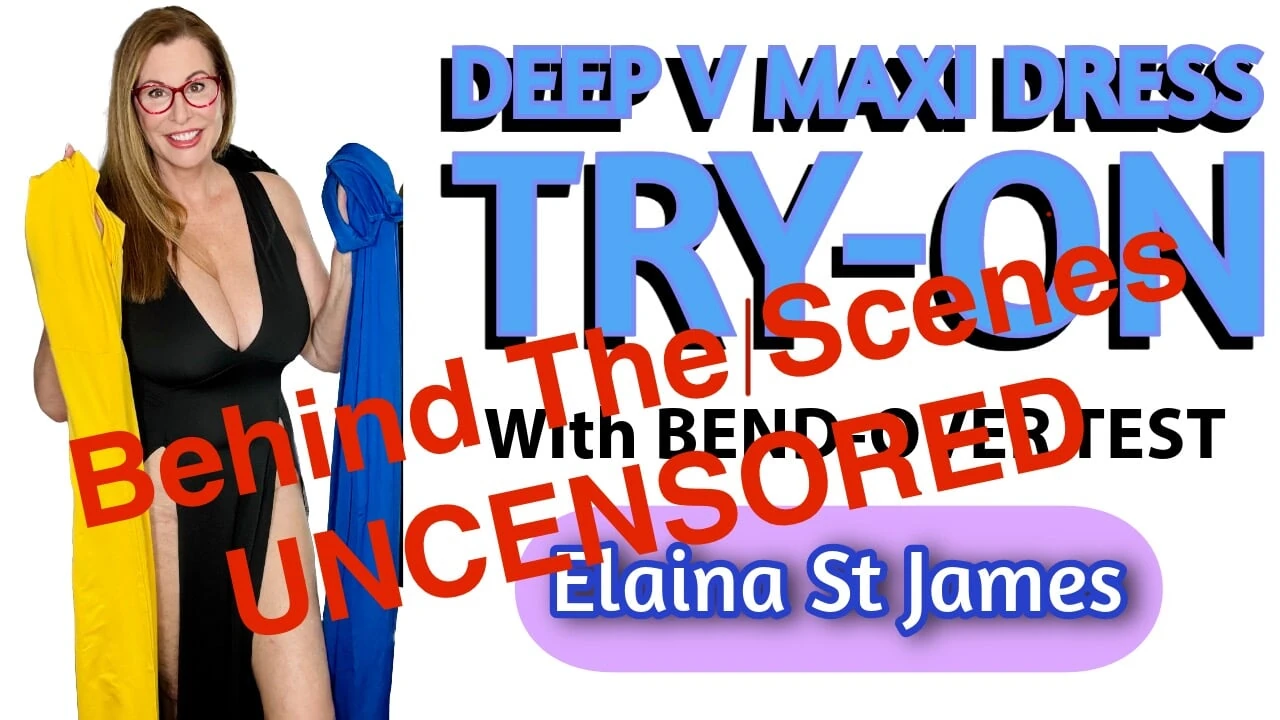 BTS of a Try-On & BendOver Test Video by Mature MILF Elaina St James