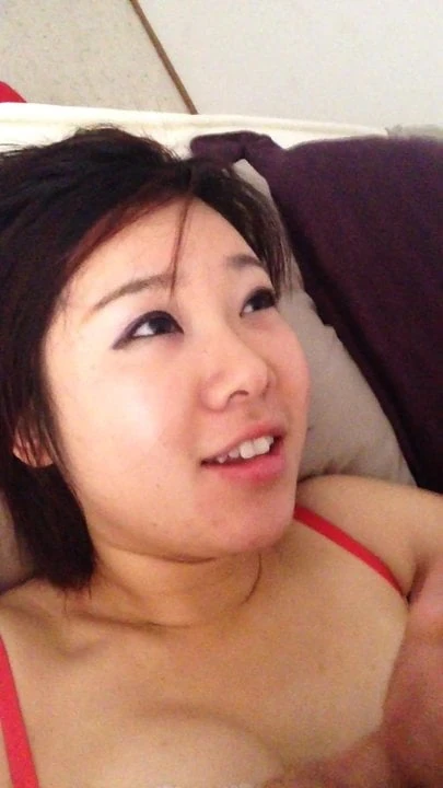 Facefuck and facial selfie video