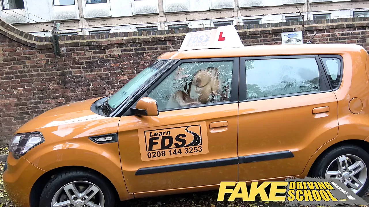 Fake Driving School Male Learner fucking his female examiner