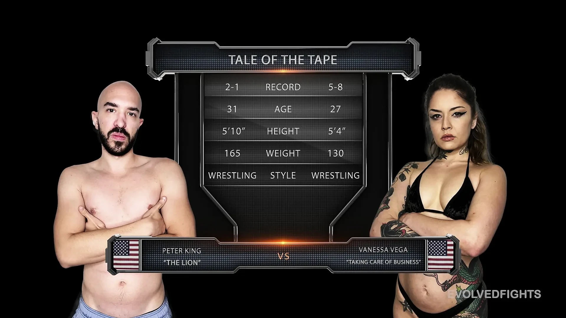 Vanessa Vega vs Peter King – Ring Veteran Vanessa Tries To Seduce Her Way to Victory