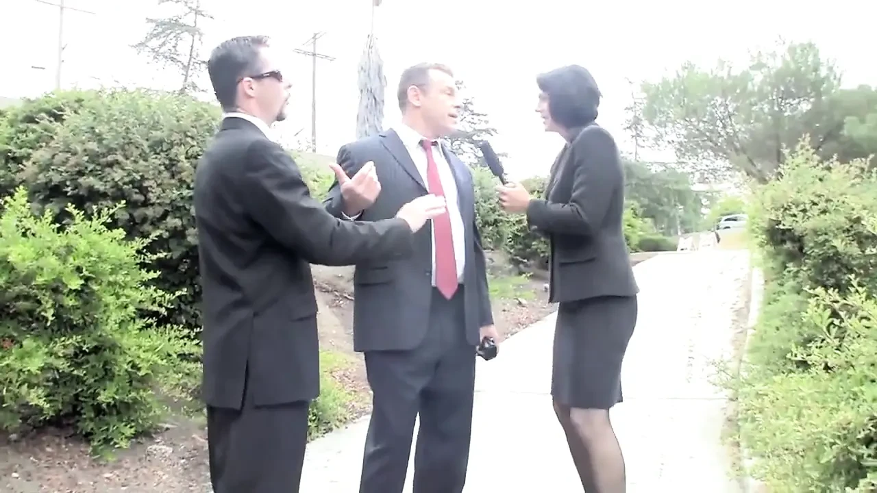 Hot reporter fucked hard after interview