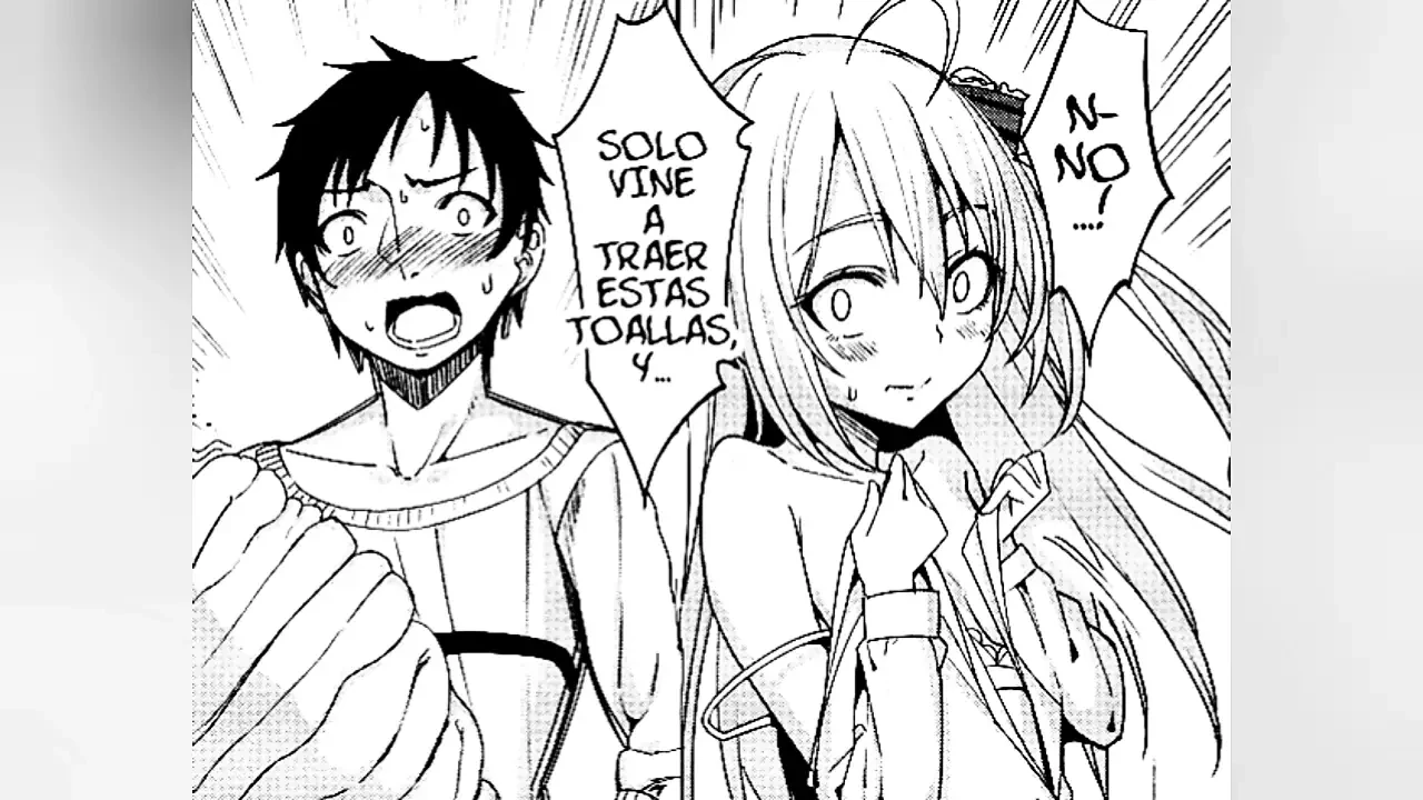 I see her in her underwear and then she sucks my cock – comic