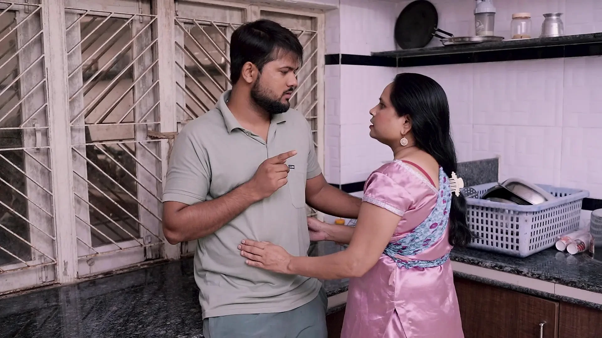 Hot Indian sister-in-law, seduced by young boy, gets a hard cock