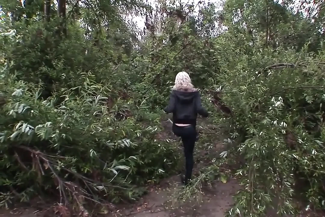 Innoccent blonde in the clutches of depraved men