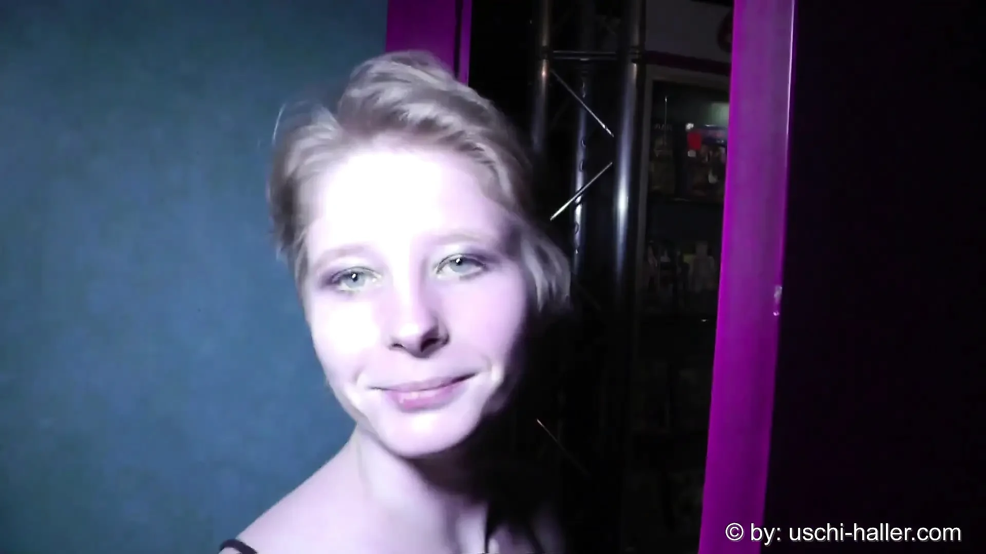 Sonja Sweet Giving a Blowjob in a German Porn Cinema