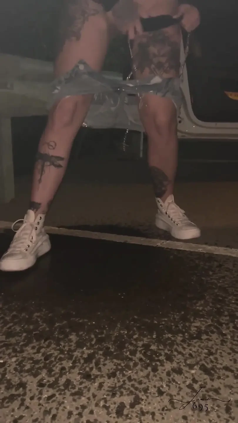 Golden Shower on a Street