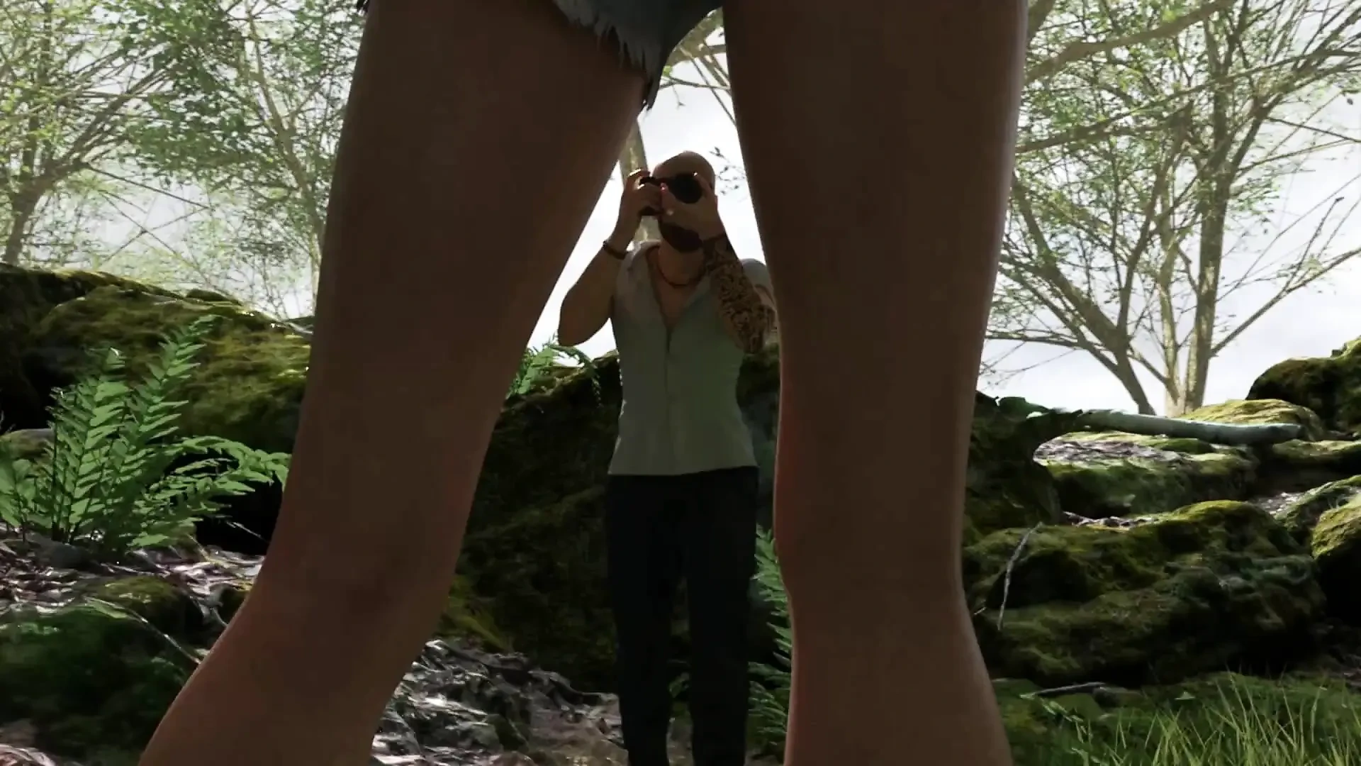 Exciting games: a husband takes sexy photos of his wife in a bikini in the nature ep 12