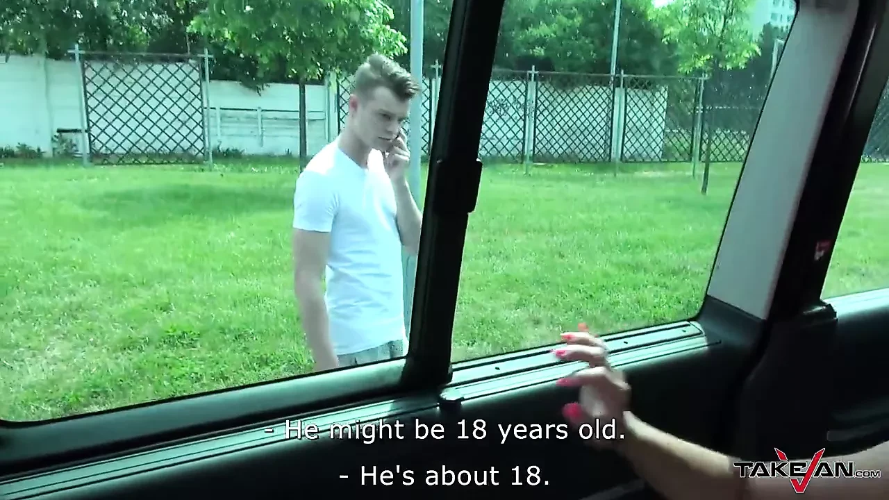 Takevan – Mea Melone & Wendy Moon rock the cock hard in van