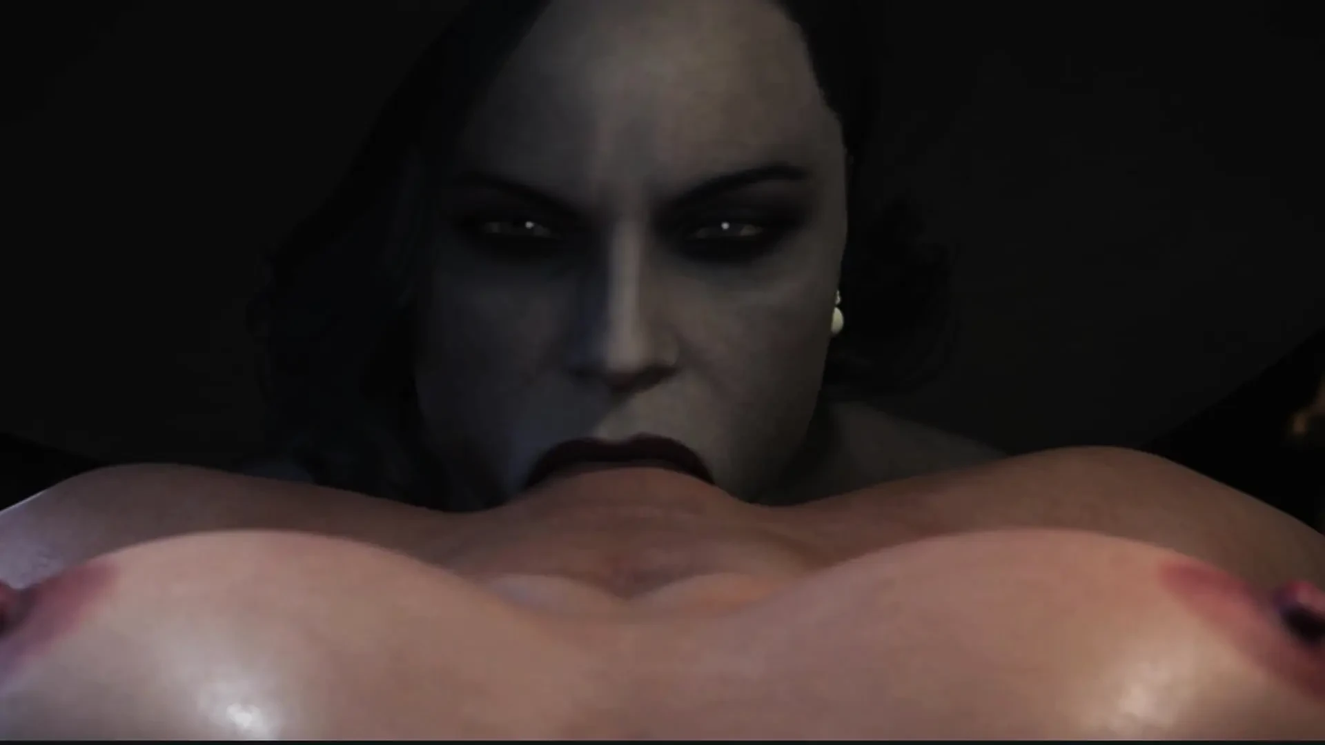 Lady Dimitrescu in a Rough Sex with her Slave Girlfriend – 3D Animation