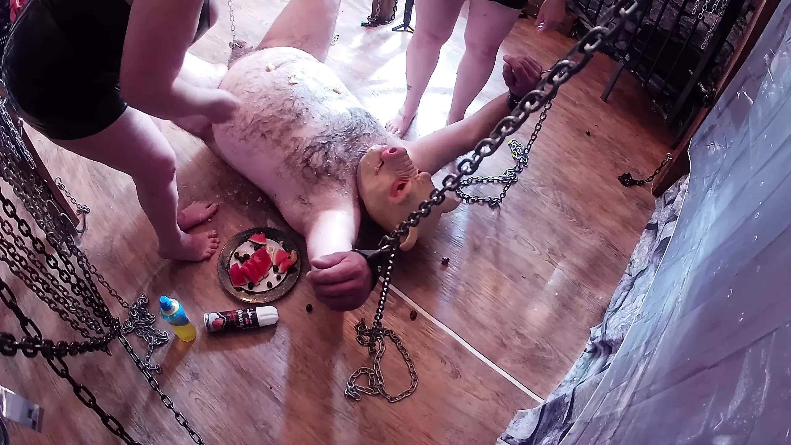 Part 2:- Domina Satana and Mistress Izar Humiliates Satana’s Piggy.