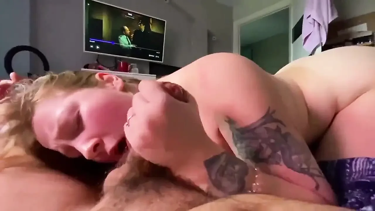 While Watching the Series She Decided to Suck My Cock