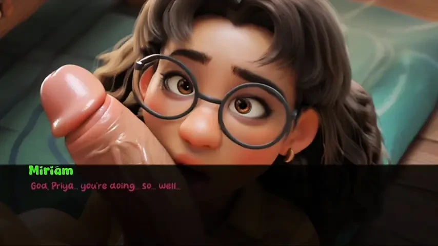 My stepsister lick my dick in night