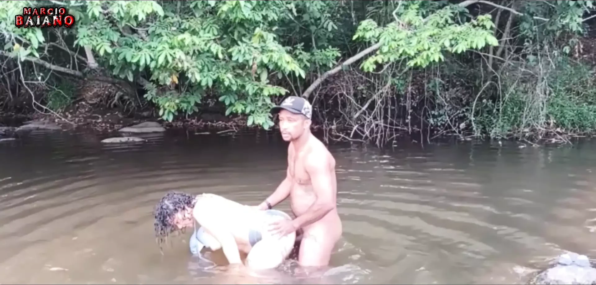 Valentine’s casl bathing in dam on farm