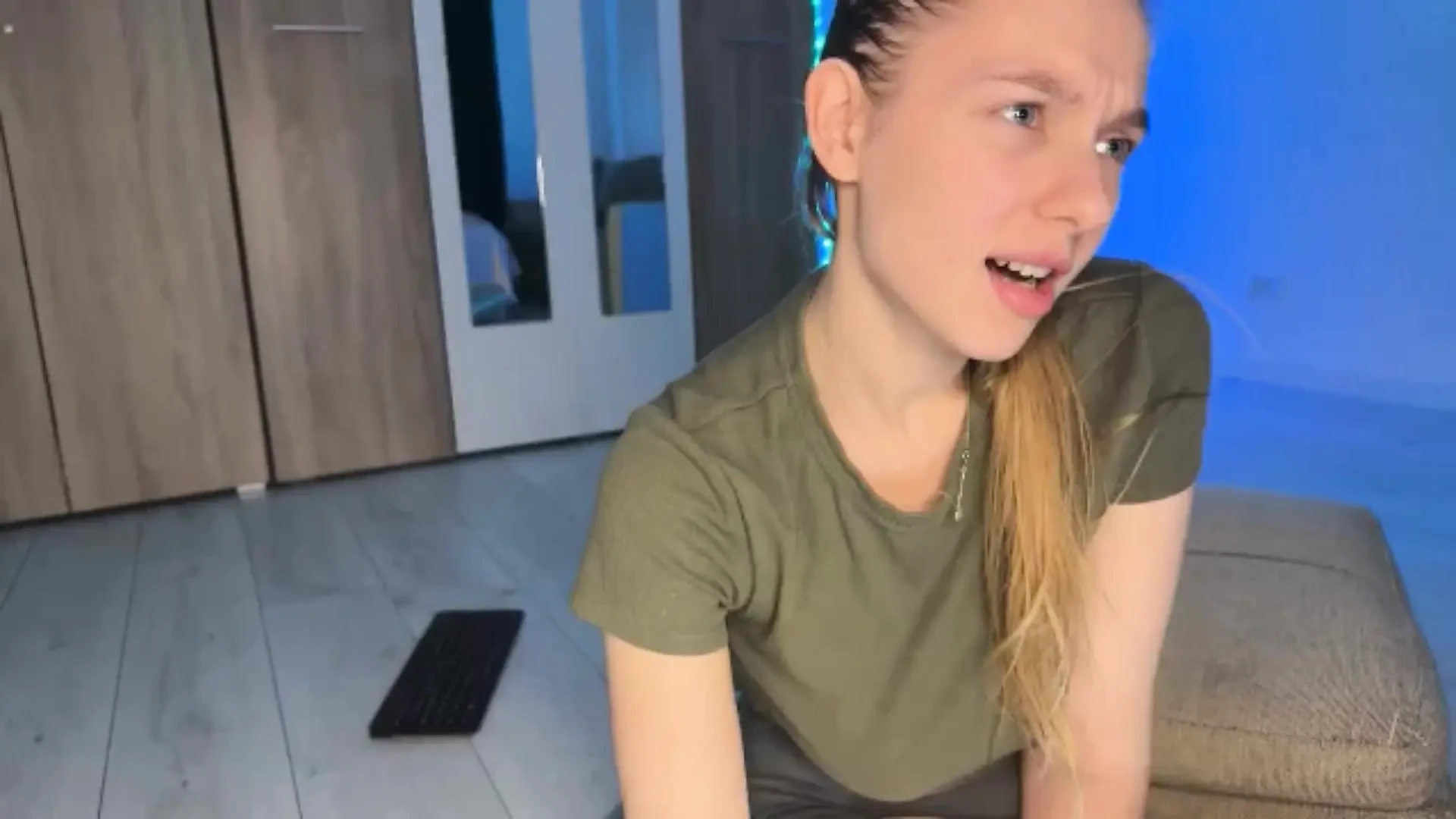 Sucking on feet and legs