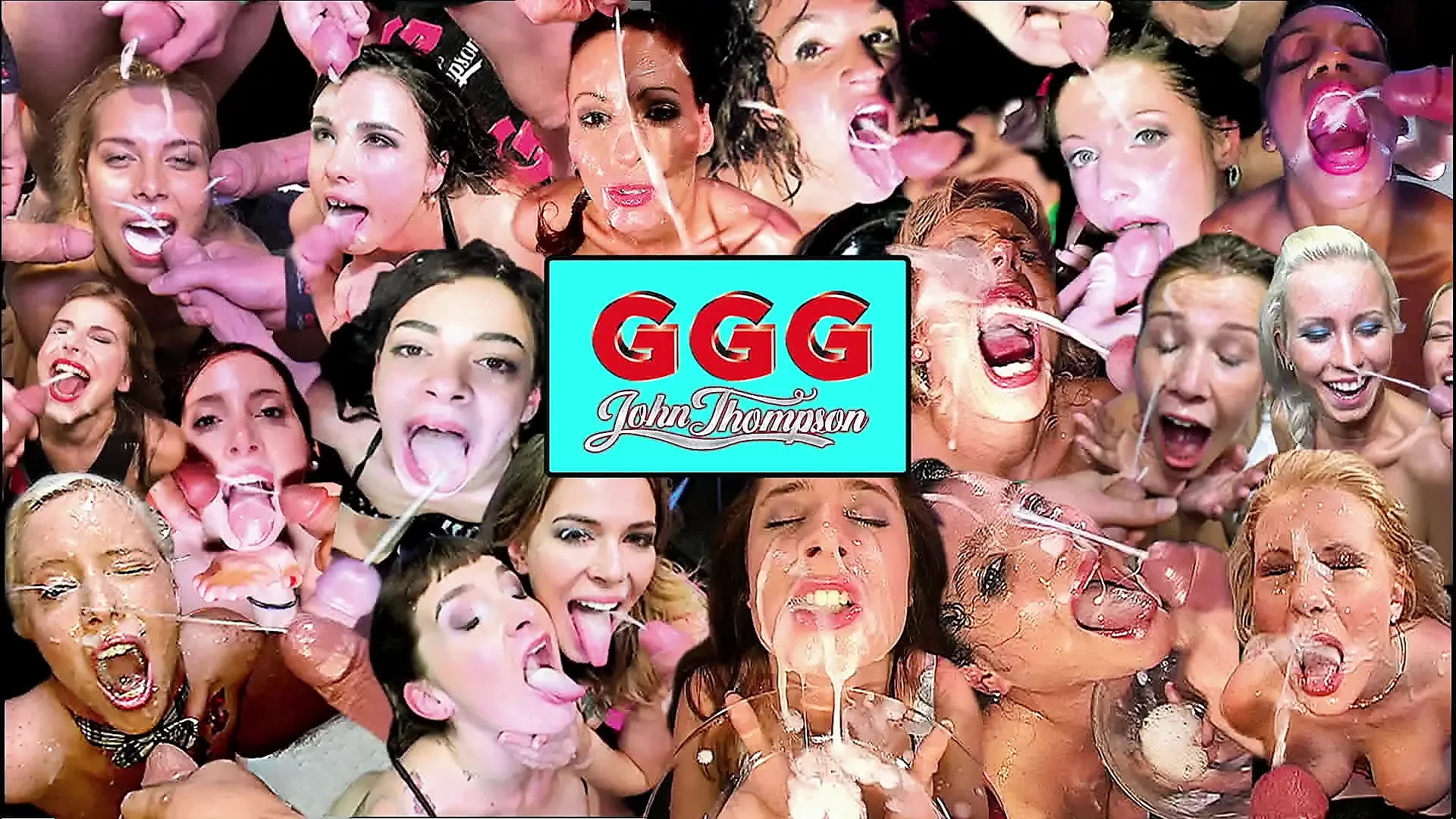 Ggg John Thompson- Cock Sucking Naughty Girls Loves It Big and Deep Bukkake Gangbang