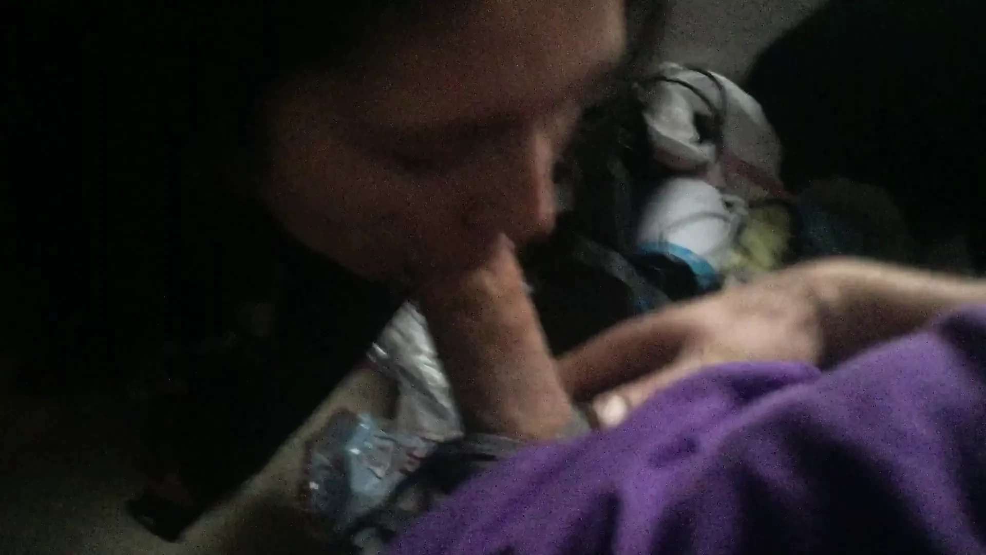 Sucking and swallowing cum