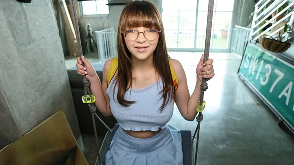 Stepbro’s Monster Cock Stretches His Hairy Stepsister’s Tight Pussy