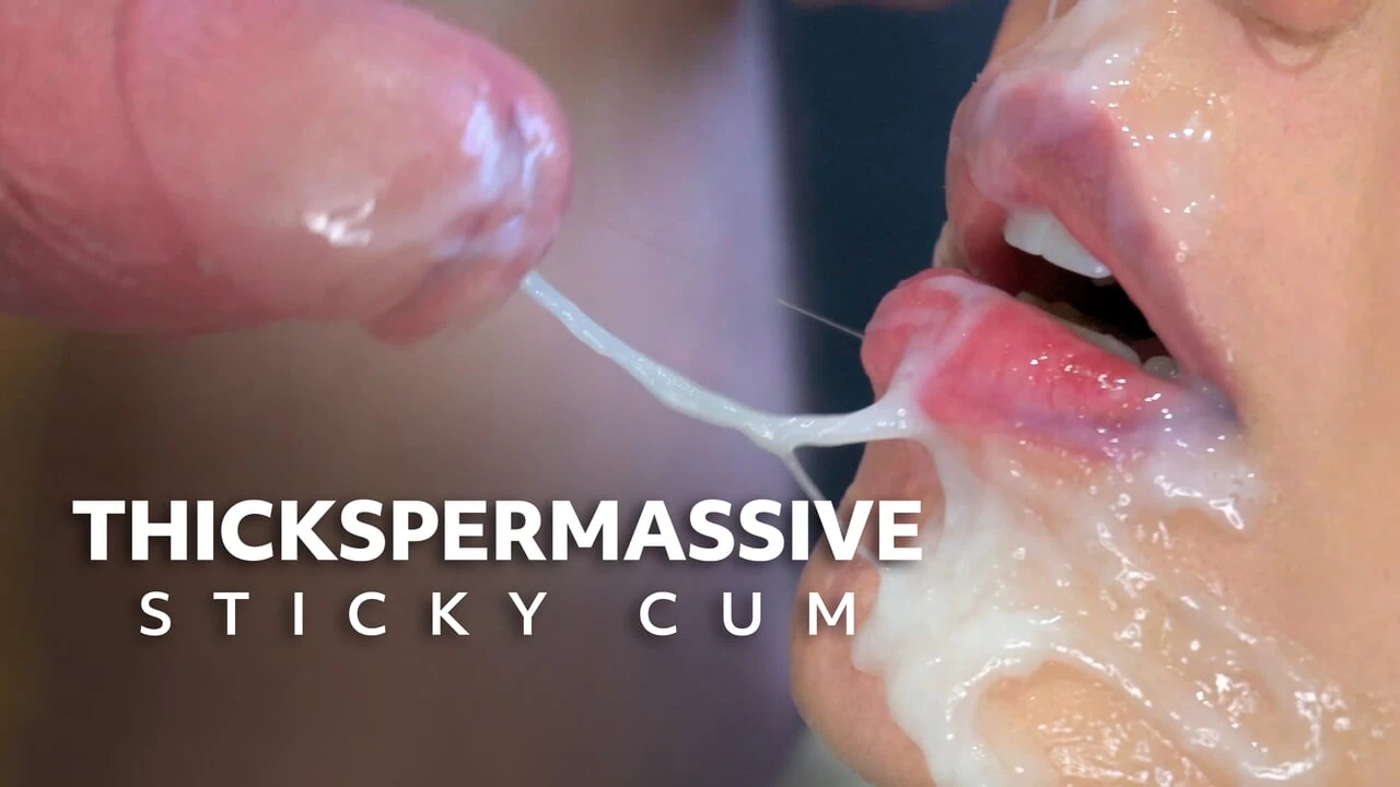 Close-up: Sticky? So good to cum this like this.