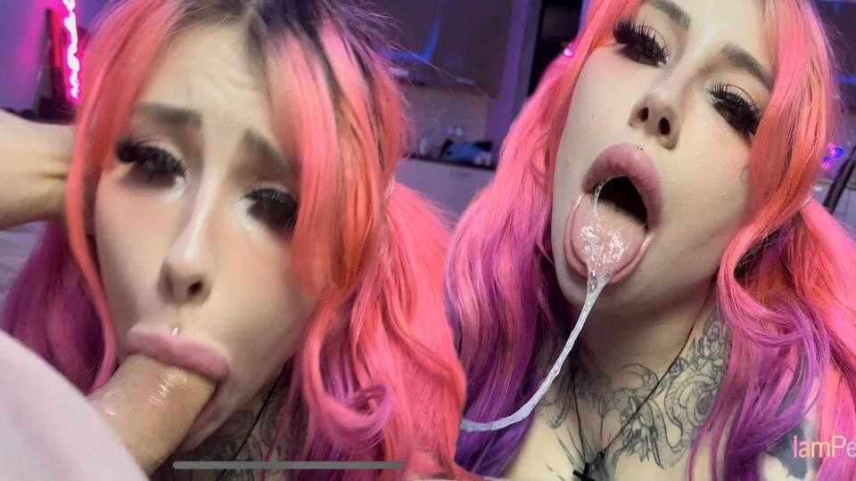 STEPSISTER took cum in her mout I’M ALL IN HER SALOVIES