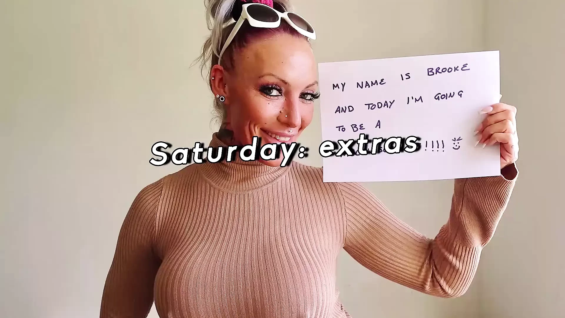 Lascivious subslut Brooke Jameson dominated and fed cum