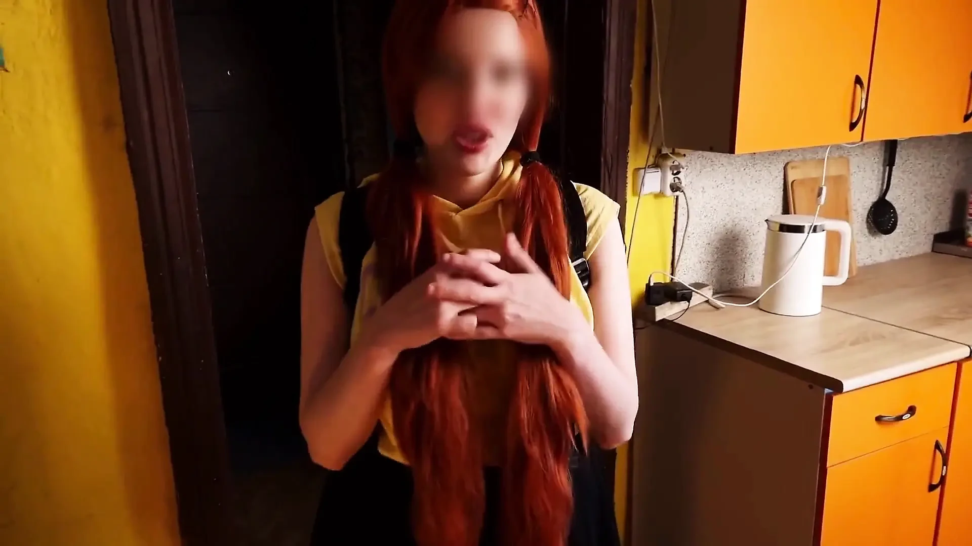 Stepsister says I wish I could feel your dick inside me before going to college