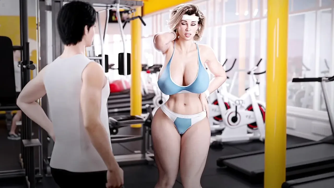 Stepmom Evelyn And Kendra Having Fun With Me In Gym