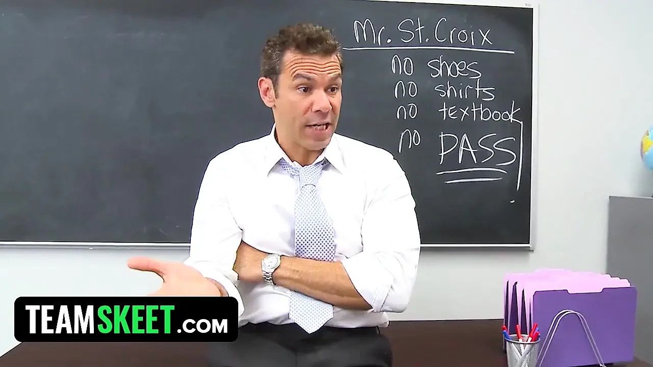 Hot collegegirl sucks her teacher’s cock deep into her throat